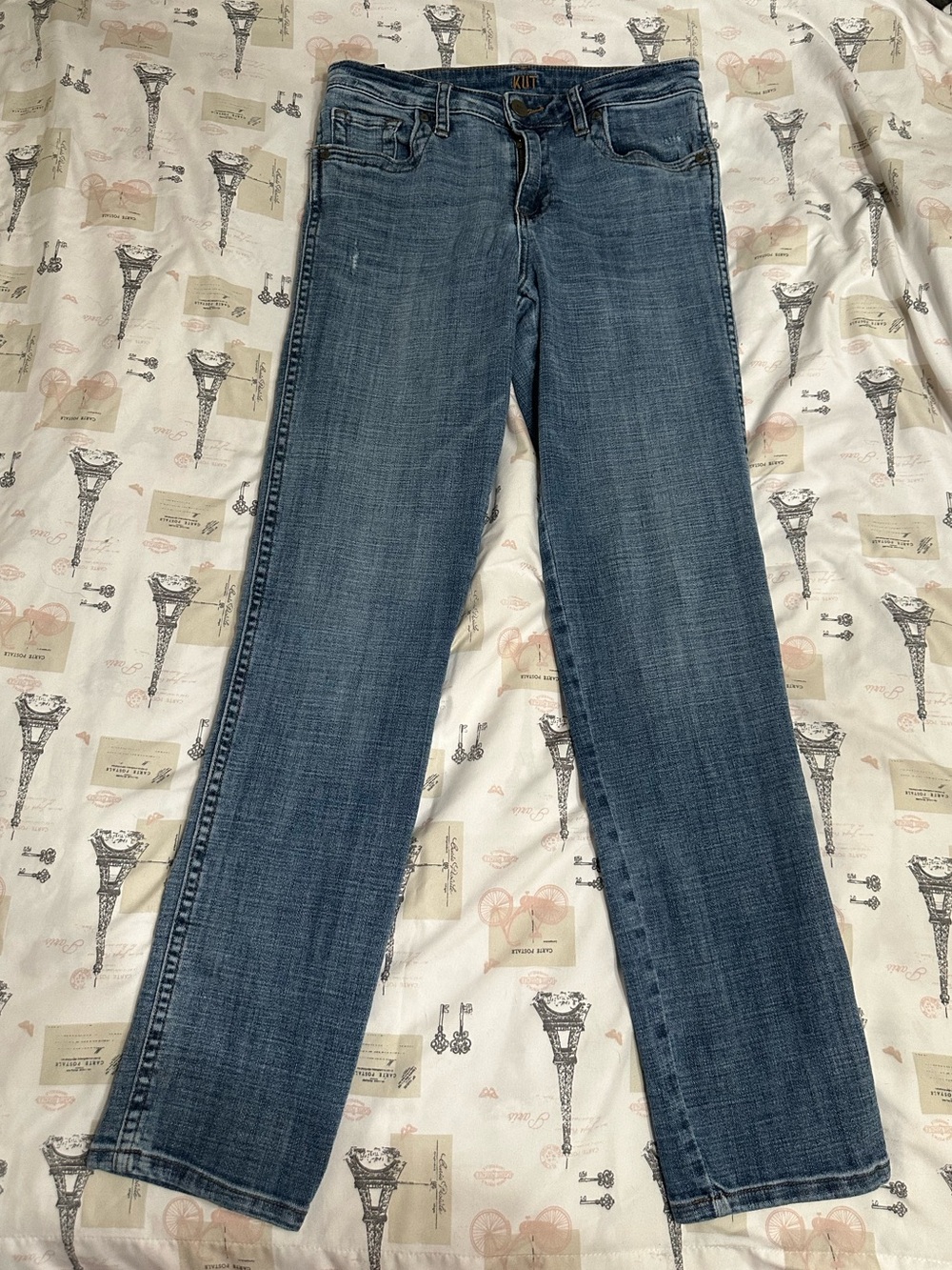 Kut from the Kloth Blue Straight Leg Jeans